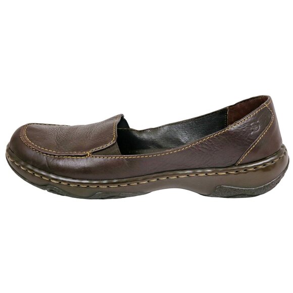 Born Baron Loafers Women’s Size 5M Brown Leather Slip-On Moc Comfort - Picture 4 of 5